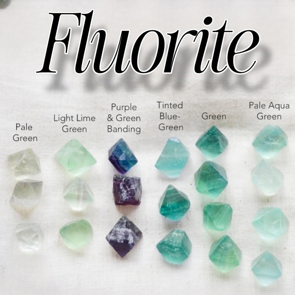 Learn About Fluorite 💚💜💛🤍🩷